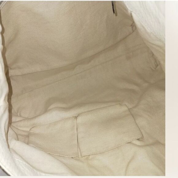 AUTHENTIC GUCCI HANDBAG SHOULDER TOTE OFF WHITE LEATHER - Picture 10 of 15